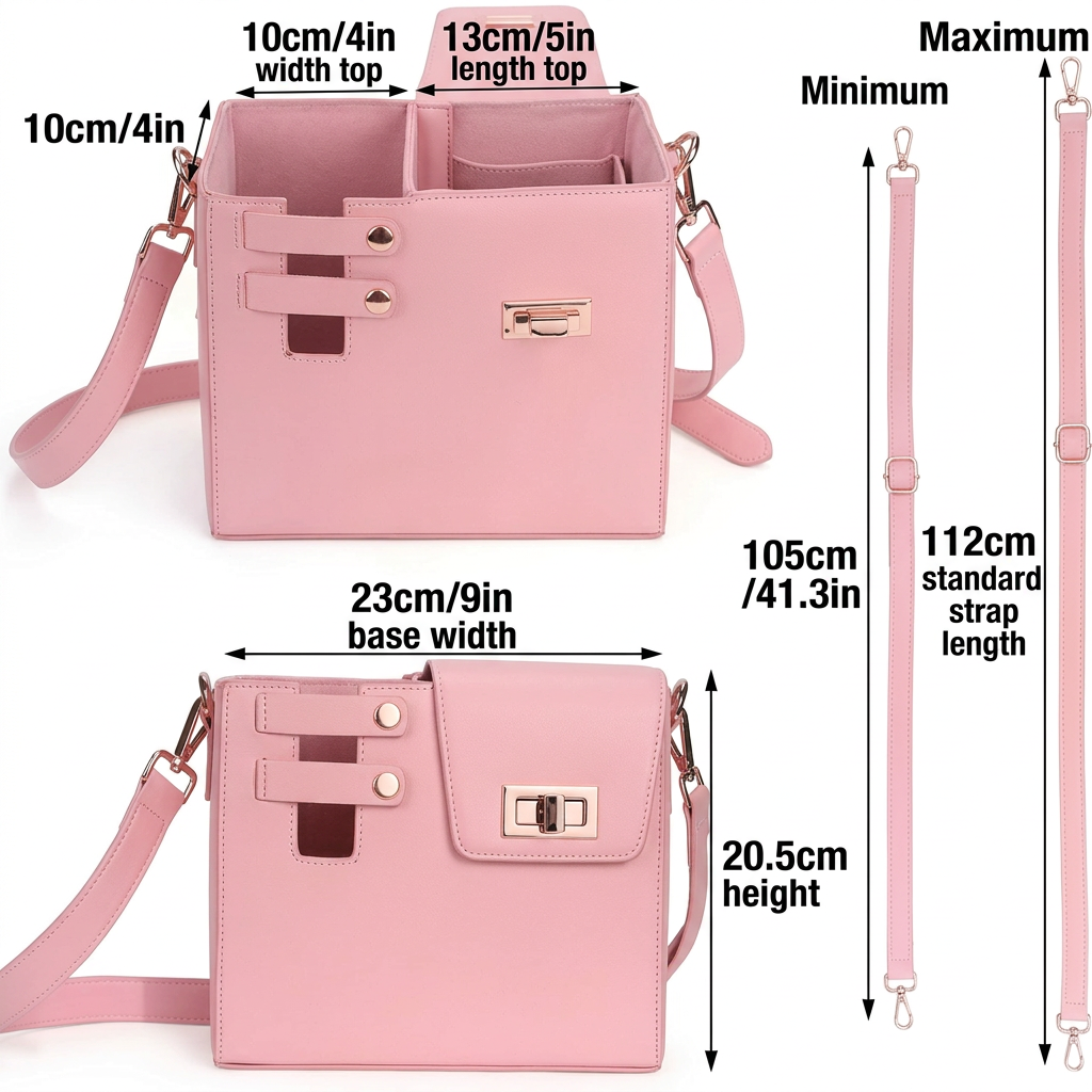 Water Bottle Carrier Bag with Adjustable Shoulder Strap