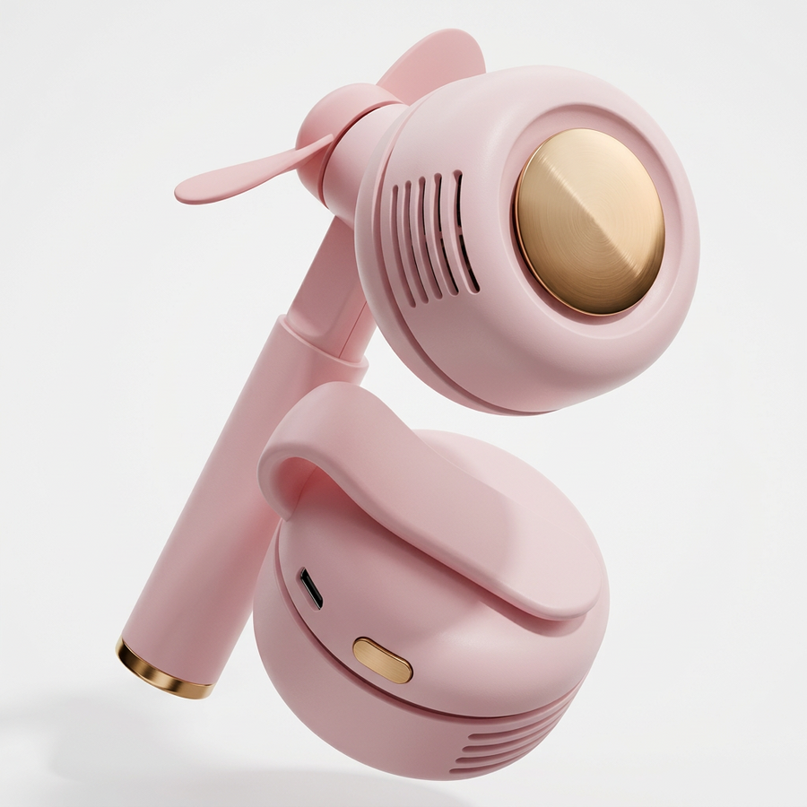 Portable Fan Wearable Hands Free Waist Clip Cooler