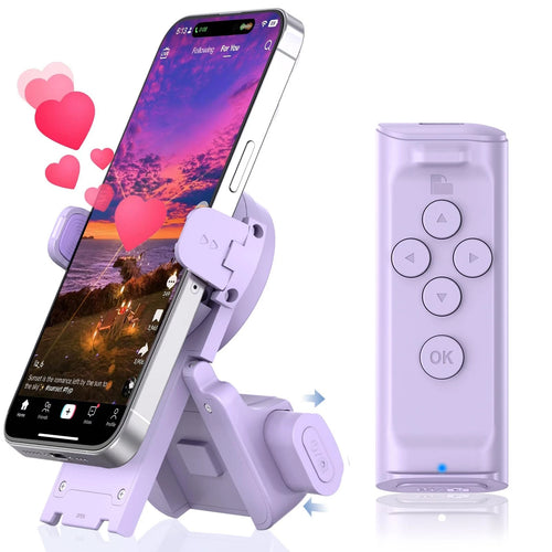 Lavender phone stand and wireless remote