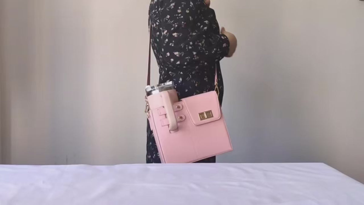 Water Bottle Carrier Bag with Adjustable Shoulder Strap