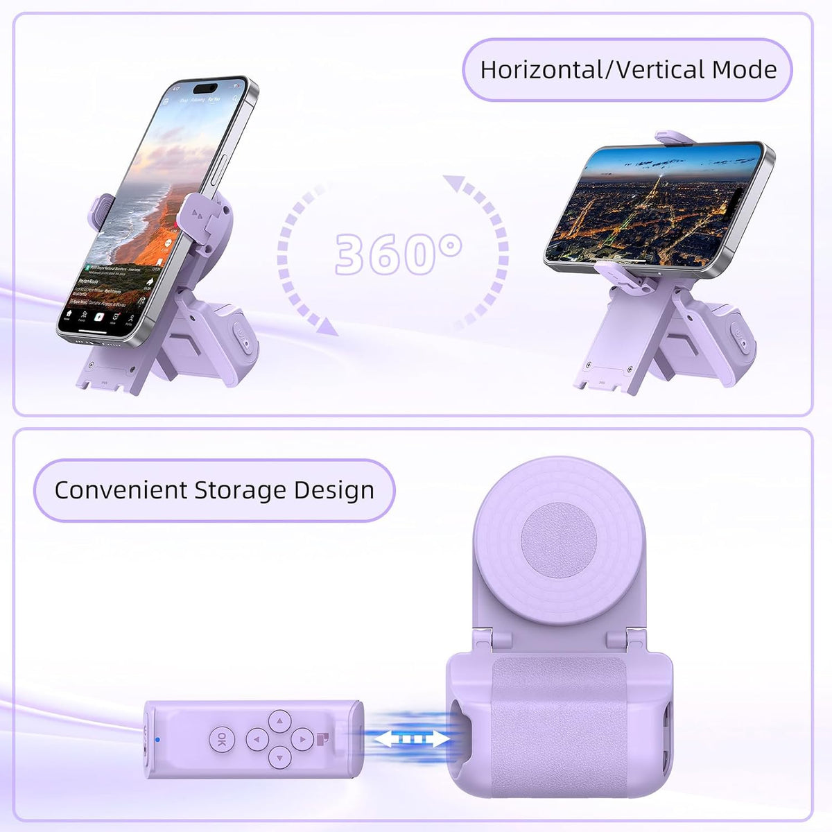 Phone stand and remote product image — verify exact model
