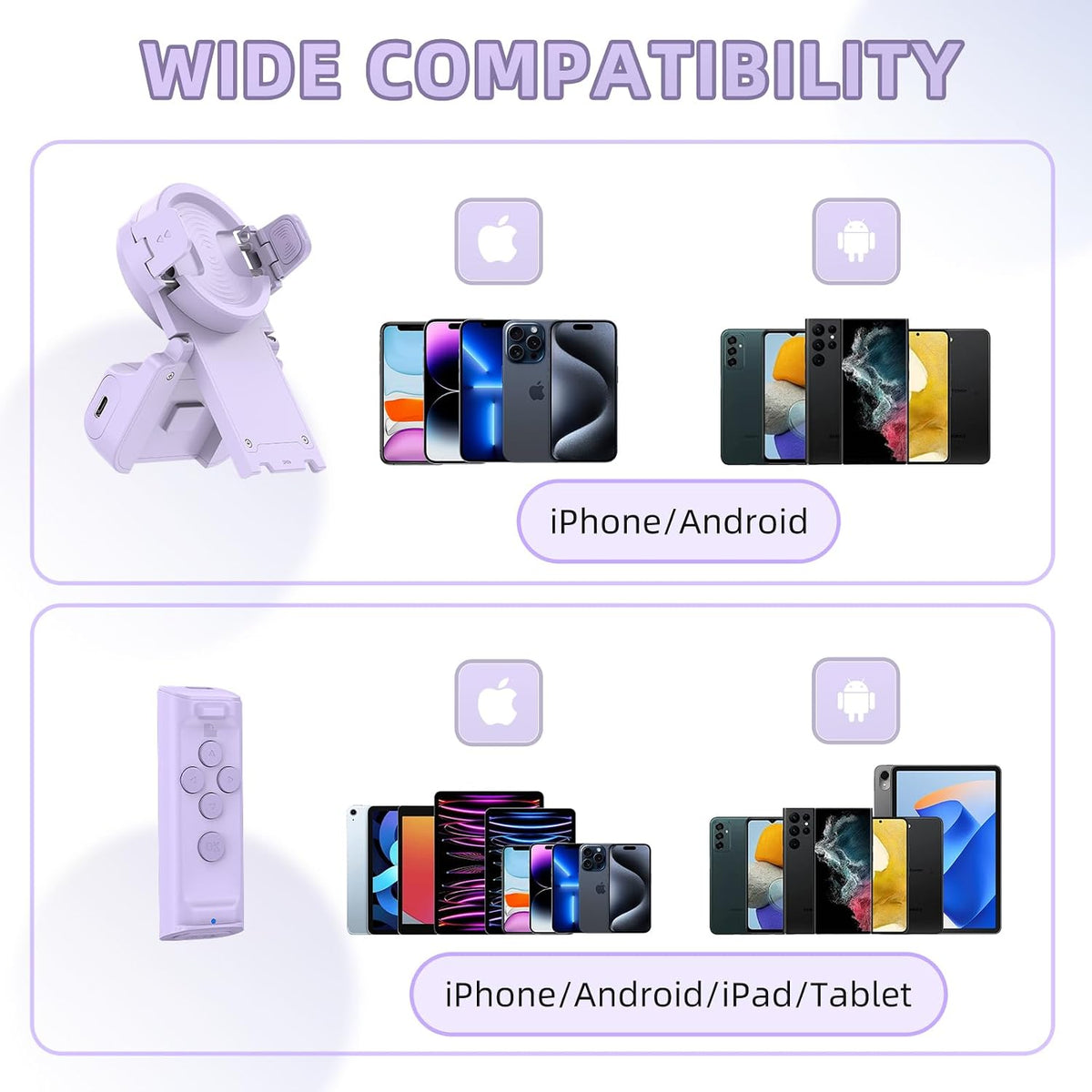 Phone stand and remote product image — verify exact model